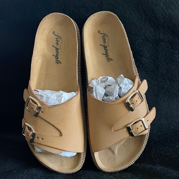 Free People Shoes Free People Caravelle Cork Footbed Sandals Nwt